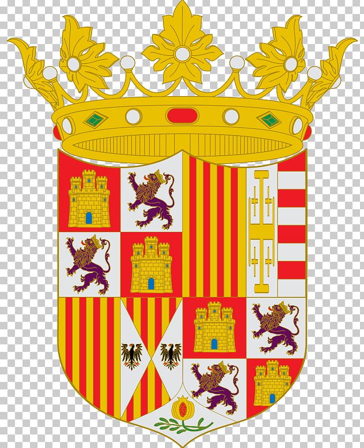 Spain Catholic Monarchs Crown Of Castile Escutcheon Kingdom Of Aragon PNG, Clipart, Area, Catholic Monarchs, Charles V, Coat Of Arms, Crown Of Castile Free PNG Download