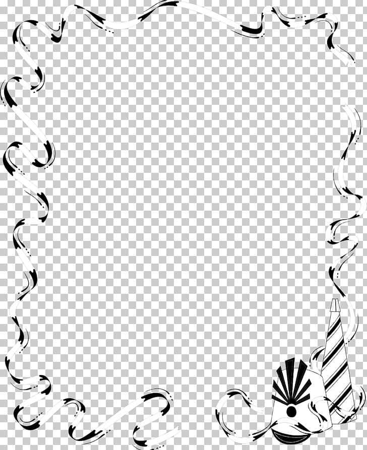 Borders And Frames Party PNG, Clipart, Artwork, Balloon, Birthday, Black, Black And White Free PNG Download