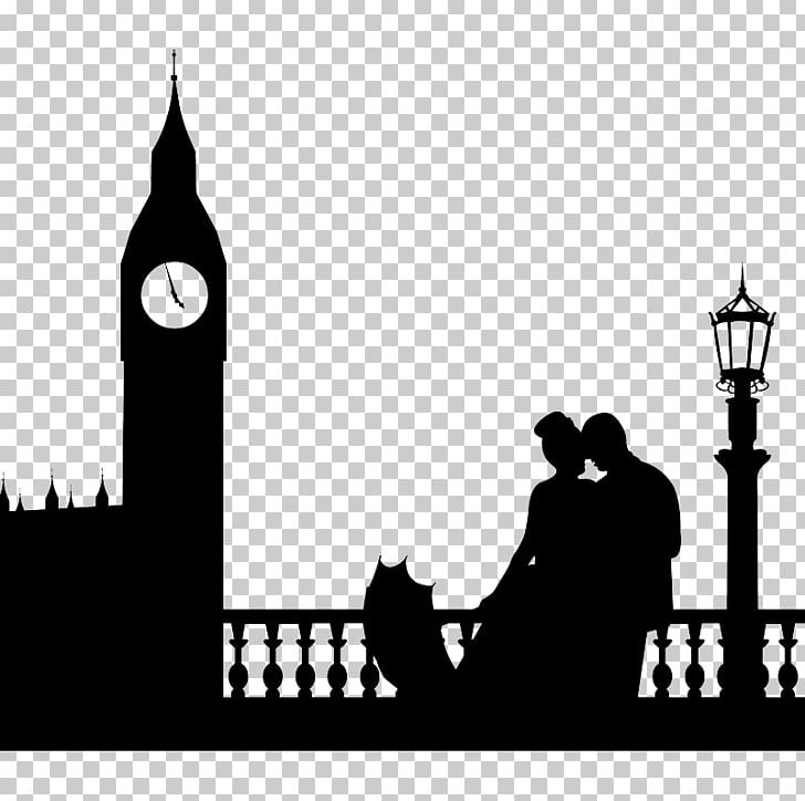 Big Ben Palace Of Westminster River Thames Silhouette Photography PNG, Clipart, Big Ben, Black And White, Brand, Couple, Landmark Free PNG Download