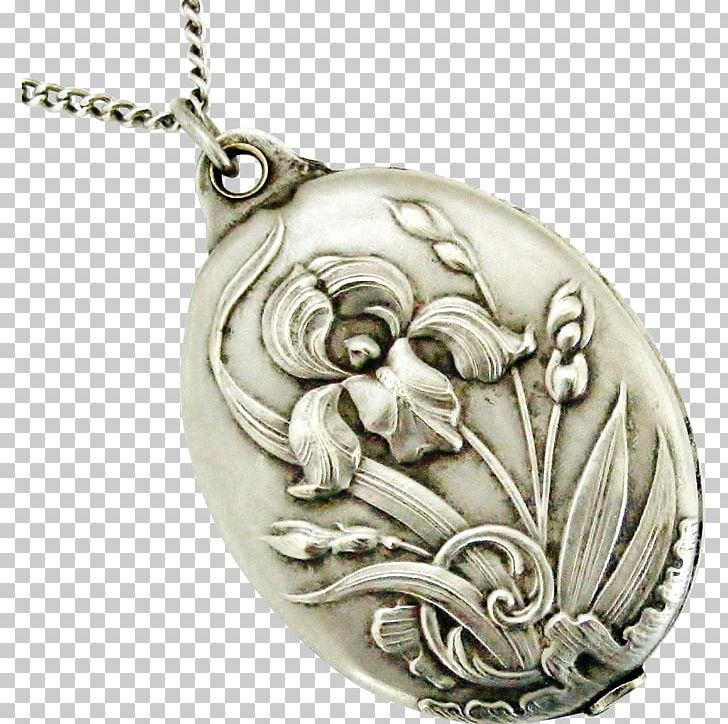 Locket Silver PNG, Clipart, Art Nouveau, Iris Flower, Jewellery, Jewelry, Locket Free PNG Download