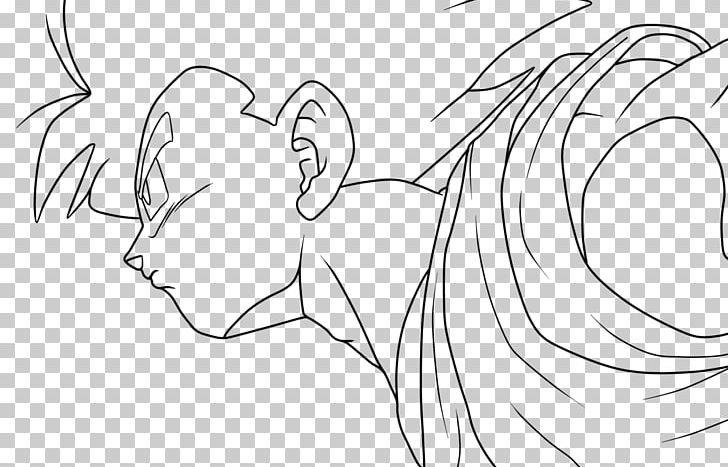 Line Art Drawing Gohan Sketch PNG, Clipart, Angle, Area, Arm, Art, Artwork Free PNG Download