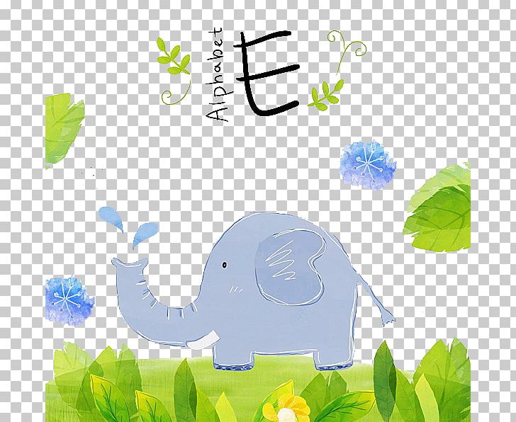 Illustration PNG, Clipart, Animals, Artificial Grass, Baby Elephant, Blue, Branch Free PNG Download