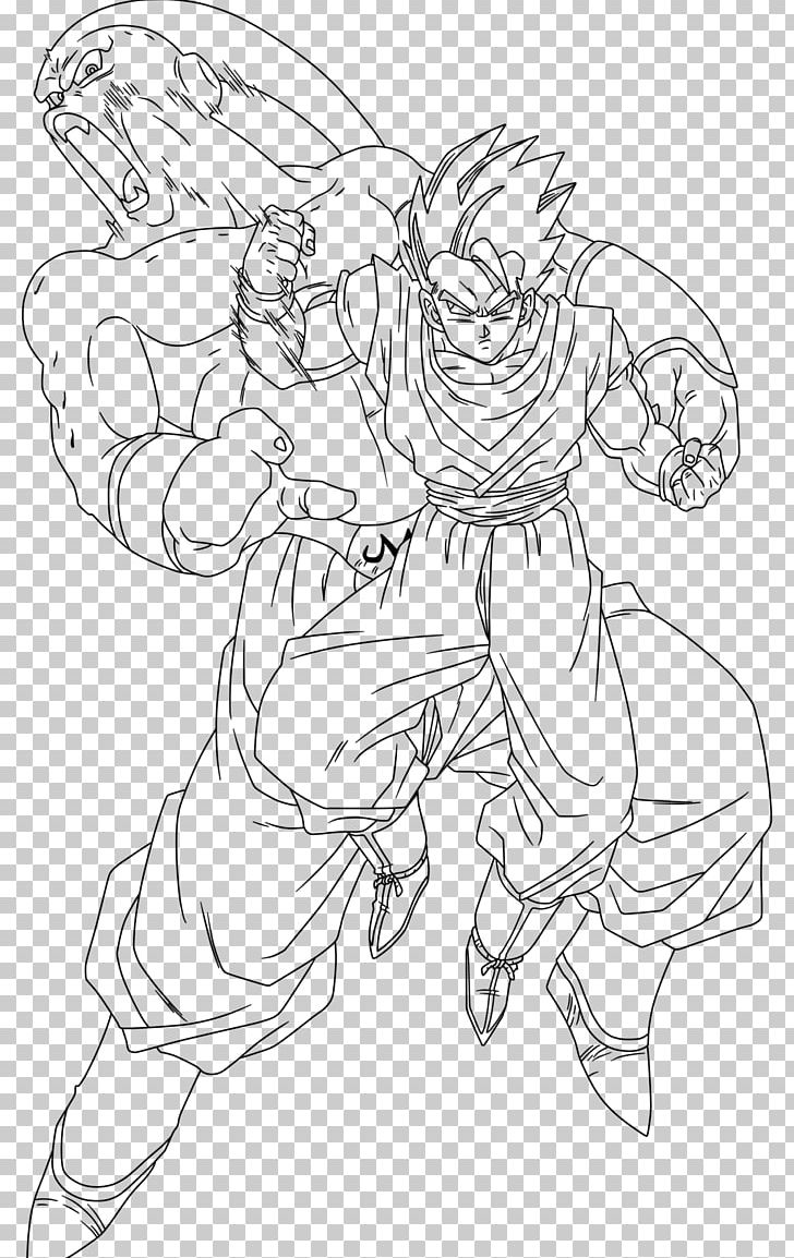 Majin Buu Line Art Gohan PNG, Clipart, Angle, Arm, Art, Artist, Artwork Free PNG Download