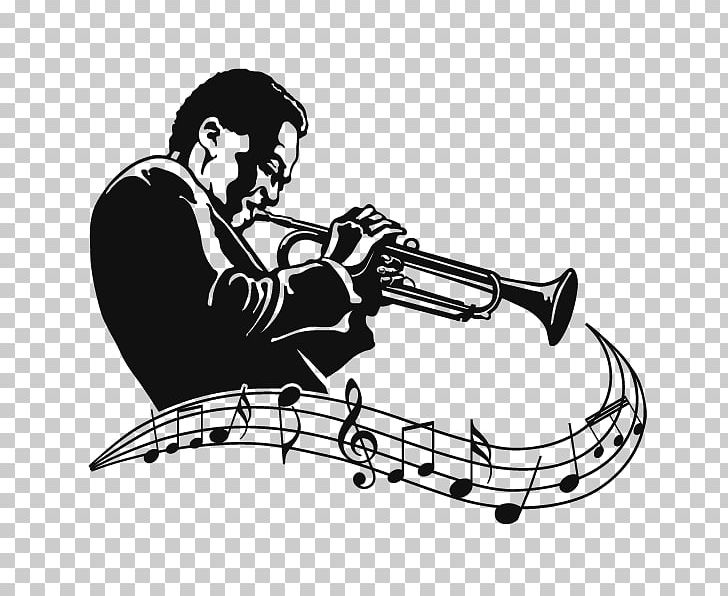 Trumpet Jazz Musical Theatre Electro Swing PNG, Clipart, Art, Black And White, Blues, Brass Instrument, Charleston Darknight Free PNG Download
