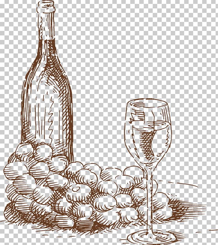 Wine Glass Grape PNG, Clipart, Alcoholic Drink, Barware, Bottle, Champagne Stemware, Drawing Free PNG Download