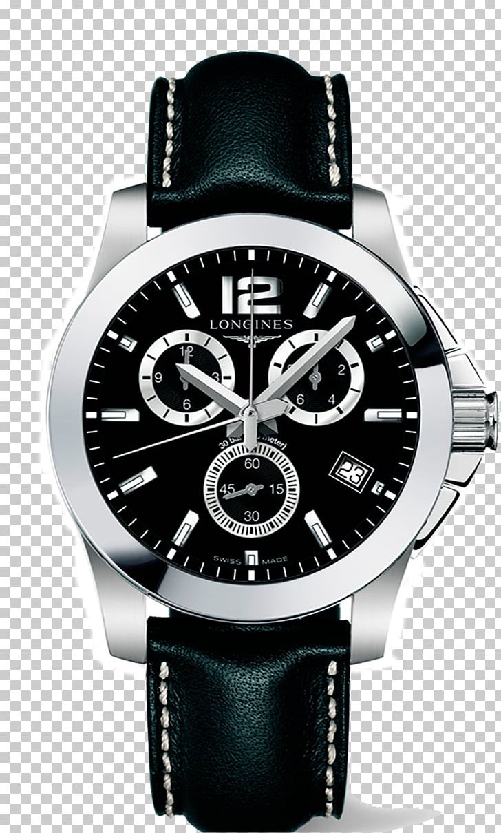 Longines Chronograph Watch Quartz Clock Swiss Made PNG, Clipart, Accessories, Brand, Chronograph, Conquest, L 3 Free PNG Download