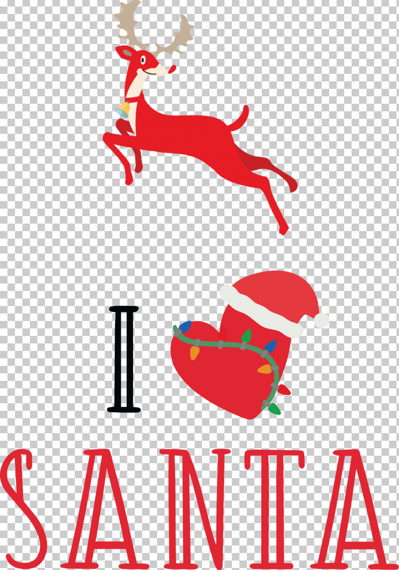 I Love Santa Santa Christmas PNG, Clipart, Black, Christmas, Fine Arts, Highdefinition Video, I Love Santa Free PNG Download