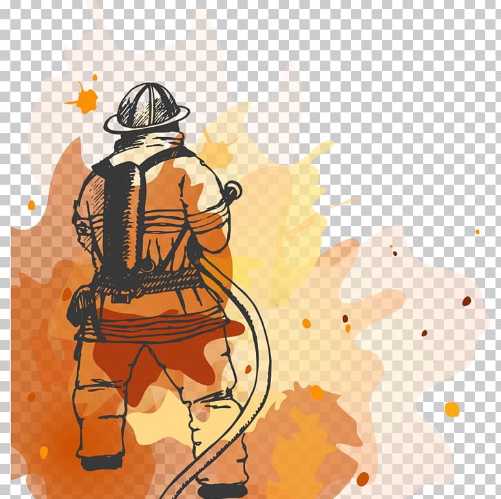 Firefighter Fire Department Firefighting Illustration PNG, Clipart, Badge, Burning Fire, Cartoon, Cartoon Characters, Computer Wallpaper Free PNG Download
