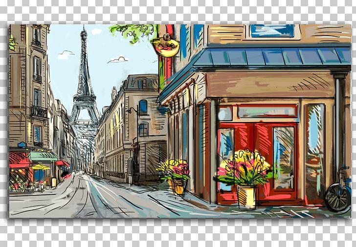 Paris Painting Art PNG, Clipart, Art, Building, Canvas, Canvas Print, Croquis Free PNG Download