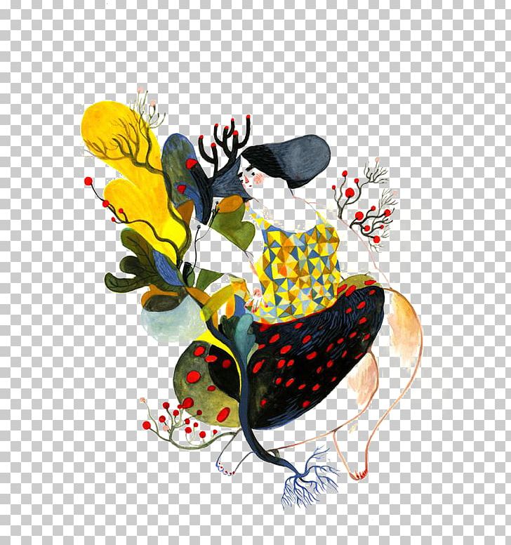 Maryland Institute College Of Art Illustrator Behance Illustration PNG, Clipart, Business Woman, Cartoon, Creative Background, Flower, Girl Free PNG Download