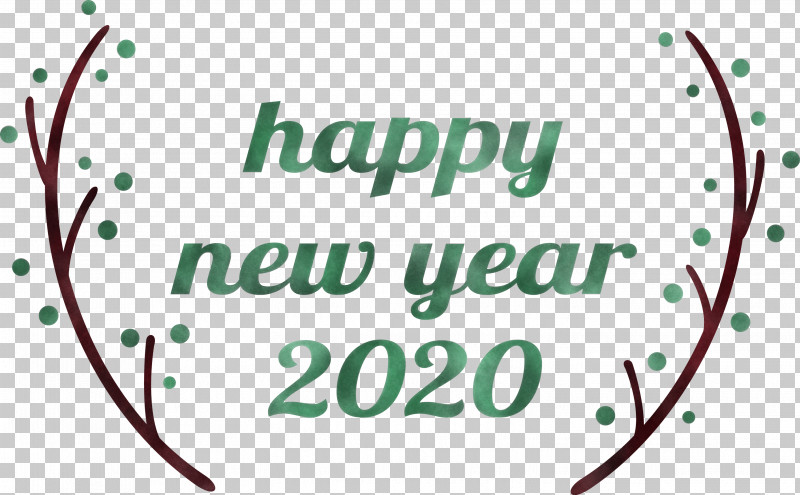 Happy New Year 2020 New Years 2020 2020 PNG, Clipart, 2020, Calligraphy, Circle, Green, Happy New Year 2020 Free PNG Download
