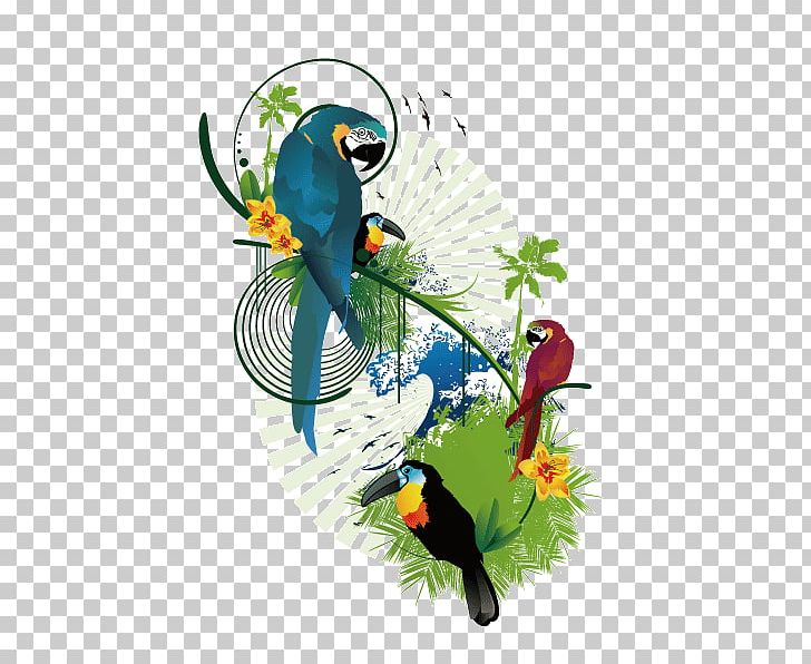 Parrot Bird Illustration PNG, Clipart, Animal, Autumn Leaves, Beak, Christmas Decoration, Common Pet Parakeet Free PNG Download