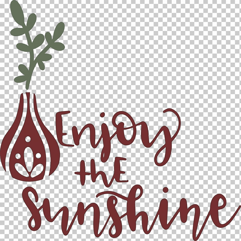 Sunshine Enjoy The Sunshine PNG, Clipart, Biology, Calligraphy, Flower, Fruit, Logo Free PNG Download