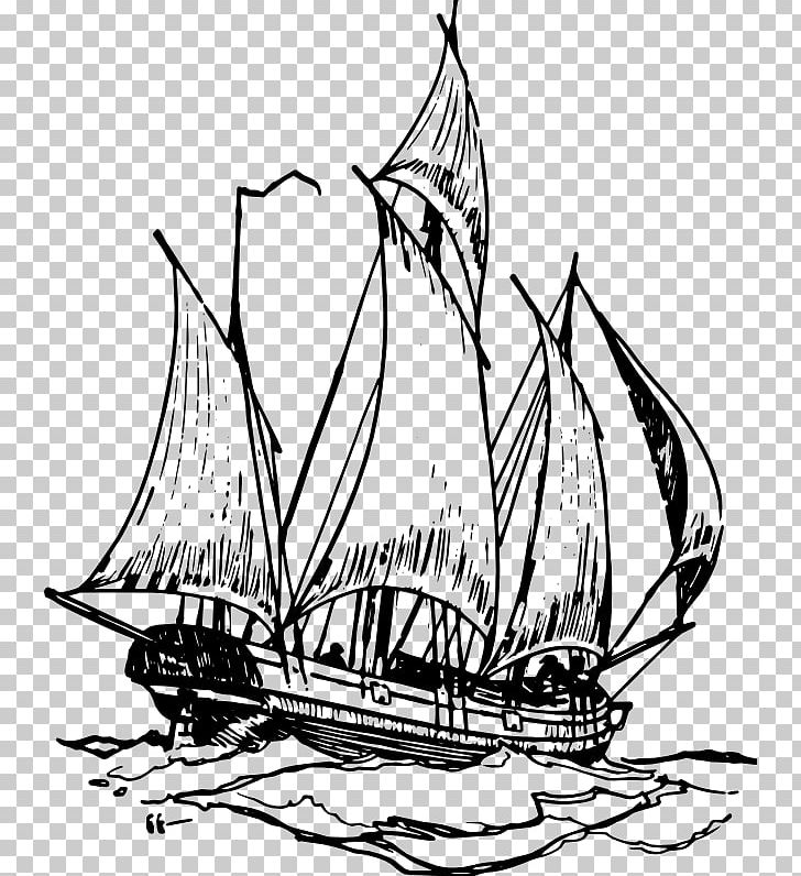 Sailing Ship Boat PNG, Clipart, Baltimore Clipper, Barque, Black And White, Brig, Brigantine Free PNG Download