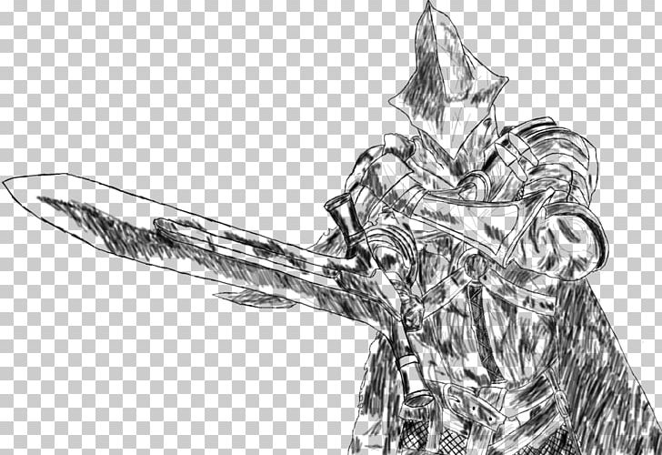 Dark Souls III Line Art Drawing Sketch PNG, Clipart, Art, Artwork, Black And White, Body Jewelry, Cold Weapon Free PNG Download