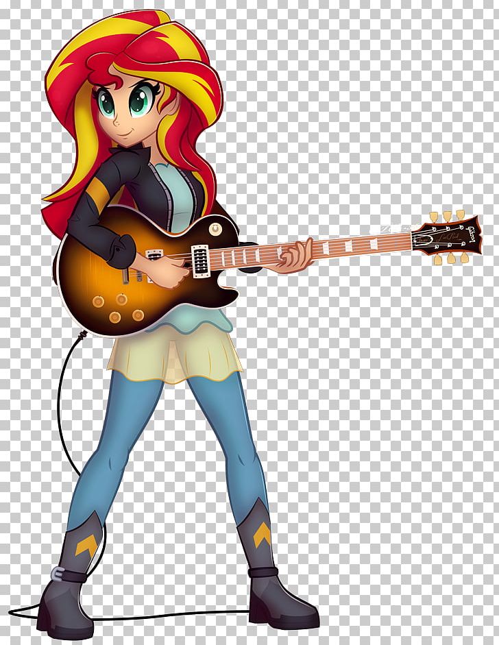 Guitar Sunset Shimmer My Little Pony: Equestria Girls Rainbow Dash PNG, Clipart, Equestria, Fictional Character, Microphone, My Little Pony, My Little Pony Equestria Girls Free PNG Download