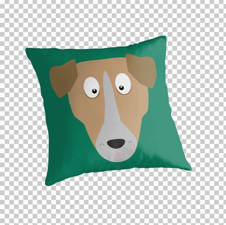 Throw Pillows Dog Textile Cushion Teal PNG, Clipart, Animal, Animals, Brown, Canidae, Cartoon Free PNG Download