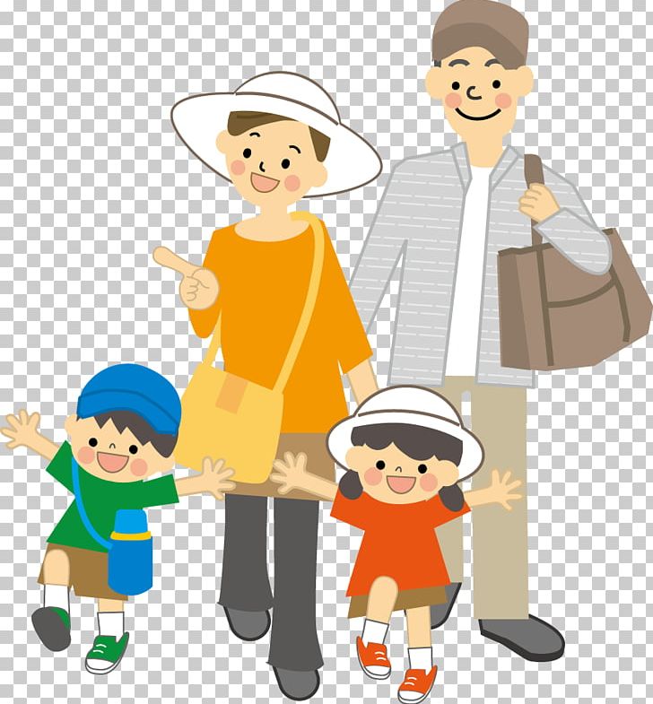 tourist family clipart