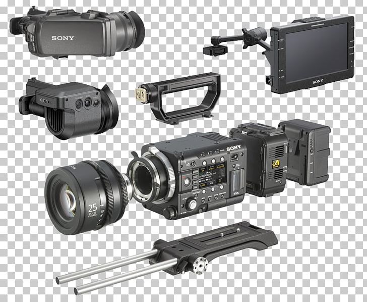 Video Cameras Digital Cameras Super 35 Sony CineAlta PMW-F55 PNG, Clipart, 4k Resolution, Active Pixel Sensor, Angle, Camcorder, Camera Free PNG Download