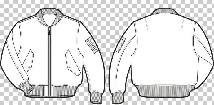 Flight Jacket Technical Drawing MA-1 Bomber Jacket PNG, Clipart, Angle, Black And White, Clothing, Coat, Drawing Free PNG Download