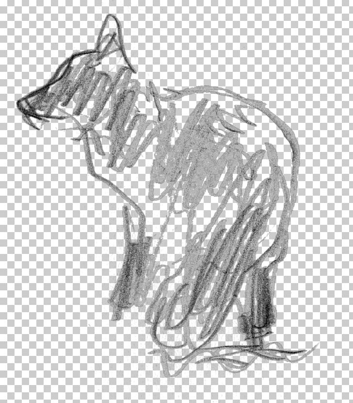 Cat Dog Mammal Sketch PNG, Clipart, Animals, Art, Artwork, Black And White, Canidae Free PNG Download