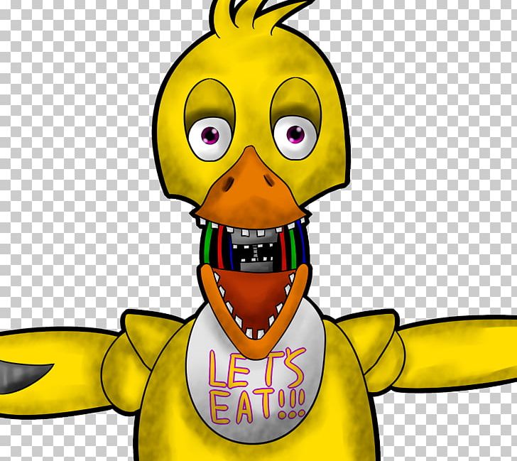 Duck Five Nights At Freddy's 2 Five Nights At Freddy's: Sister Location Drawing Animatronics PNG, Clipart, Animals, Animatronics, Art, Beak, Bird Free PNG Download