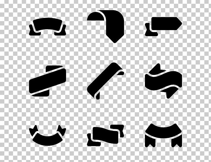 Computer Icons Ribbon Banner PNG, Clipart, Angle, Banner, Black, Black And White, Black Ribbon Free PNG Download