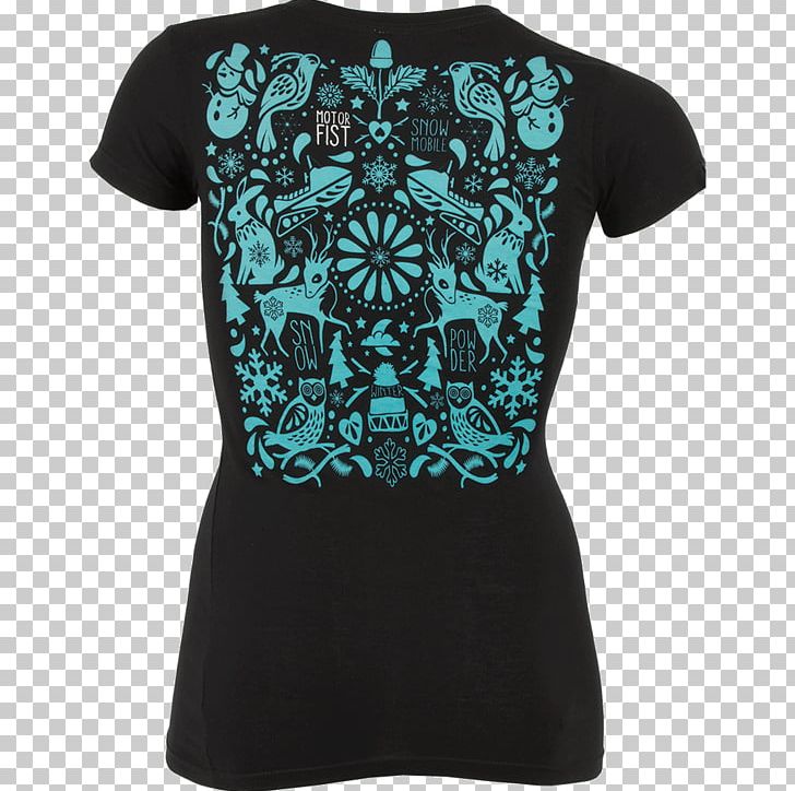 T-shirt Turquoise Clothing Sleeve Teal PNG, Clipart, Aqua, Art, Black, Black M, Blouse Free PNG Download