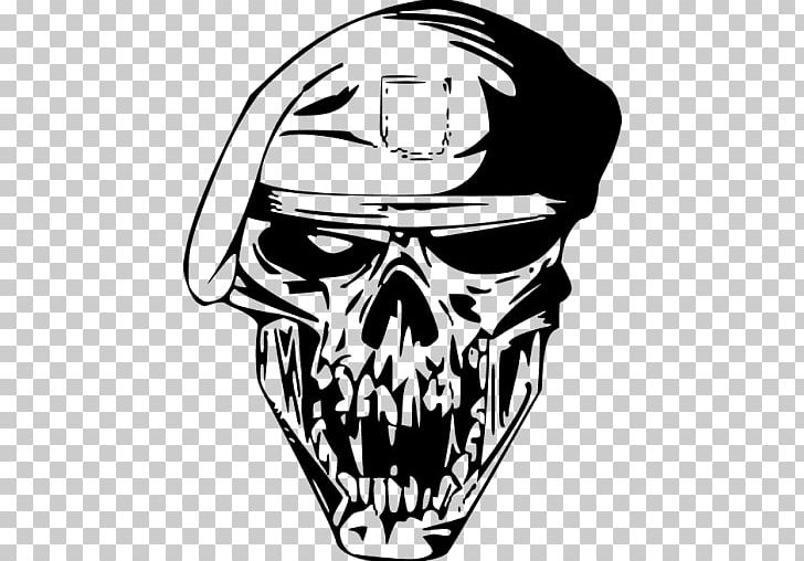 Skull Soldier Drawing Decal PNG, Clipart, Art, Black And White, Bone, Calvaria, Computer Icons Free PNG Download