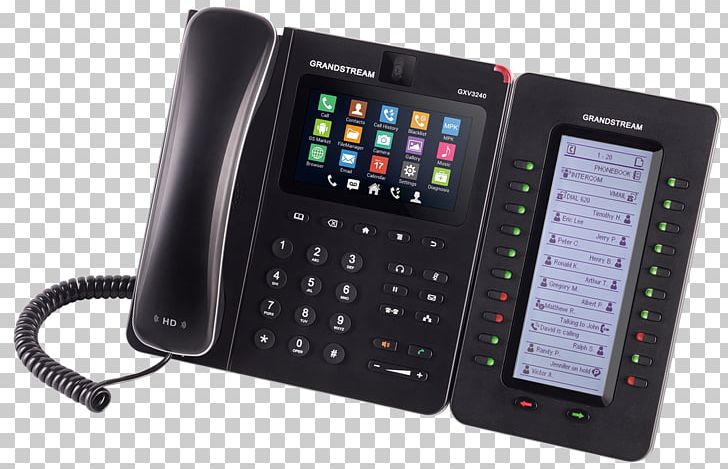 Grandstream Networks Grandstream GXV3240 VoIP Phone Telephone Grandstream GXP-2000EXT Expansion Module PNG, Clipart, Android, Beeldtelefoon, Camera De Surveillance, Electronic Device, Electronics Free PNG Download