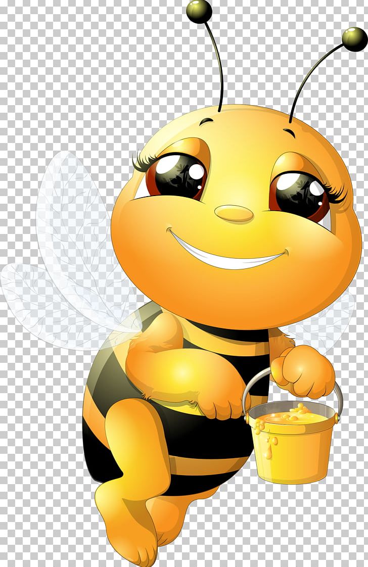 Honey Bee Bumblebee PNG, Clipart, Bee Hive, Bees Vector, Cartoon, Computer Wallpaper, Emoticon Free PNG Download