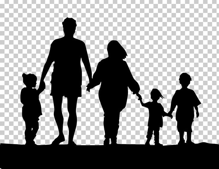 Holding Hands Family Silhouette PNG, Clipart, Art, Black And White, Child, Communication, Computer Wallpaper Free PNG Download