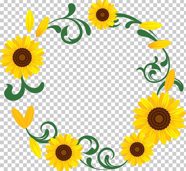 Kitakyushu Common Sunflower Wreath Garland PNG, Clipart, Christmas, Clip Art, Common Sunflower, Cut Flowers, Daisy Family Free PNG Download