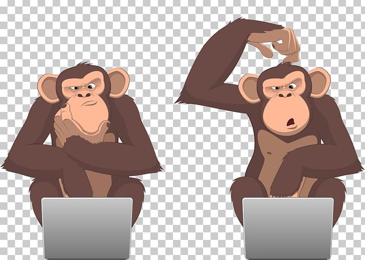 Monkey Computer PNG, Clipart, Animals, Bear, Brown, Cartoon, Cartoon Monkey Free PNG Download
