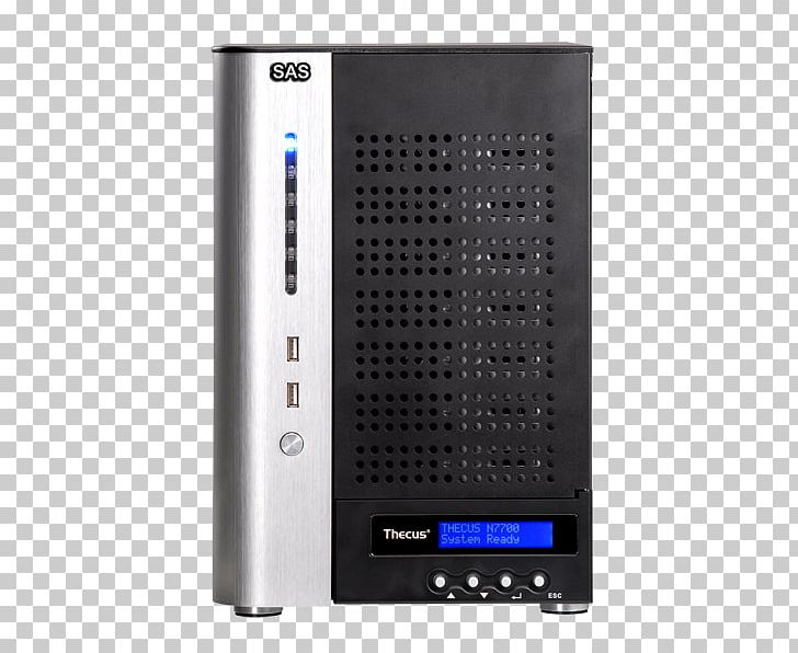 Network Storage Systems Origin Storage Thecus N7700 Intel Core 2 Duo Thecus Technology N7700PRO NAS Server PNG, Clipart, Audio Equipment, Audio Receiver, Data Storage, Electronic Device, Electronics Free PNG Download