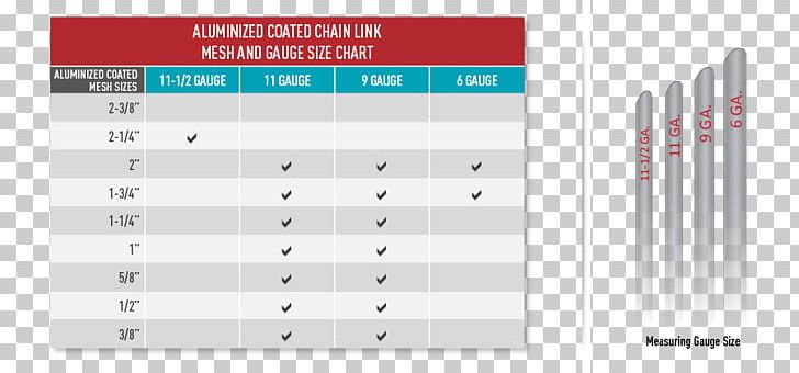 Chain Link Size Chart