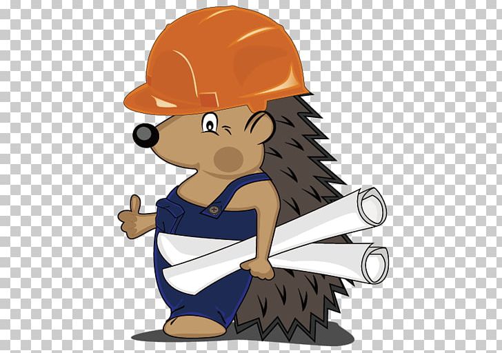 Cartoon Stock Illustration Illustration PNG, Clipart, Animals, Art, Cartoon Hedgehog, Computer Wallpaper, Construction Worker Free PNG Download