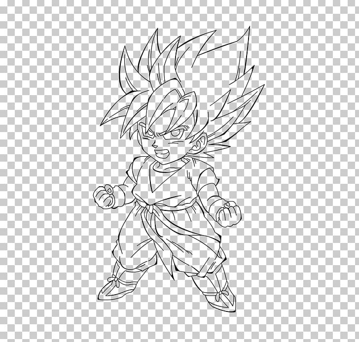 Goku Goten Majin Buu Trunks Sketch PNG, Clipart, Arm, Artwork, Black, Black And White, Cartoon Free PNG Download