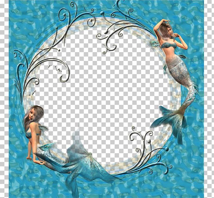 The Little Mermaid PNG, Clipart, 3d Computer Graphics, Aqua, Border, Border Frame, Certificate Border Free PNG Download