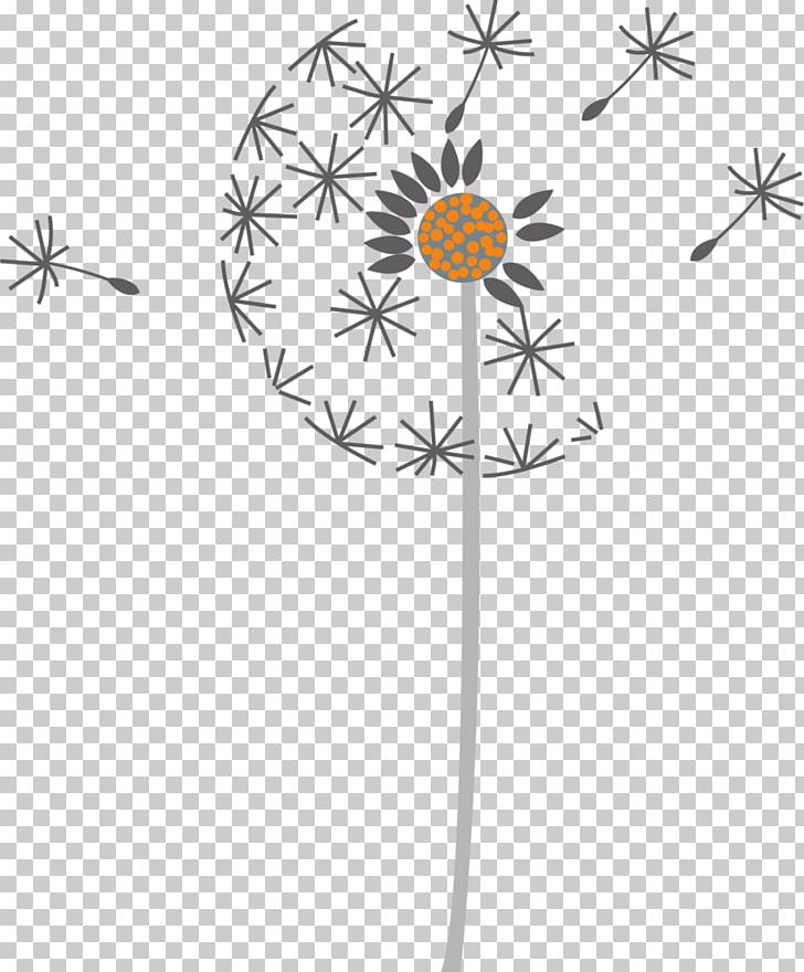 Dandelion Illustration PNG, Clipart, Area, Black And White, Circle, Flower, Flowers Free PNG Download