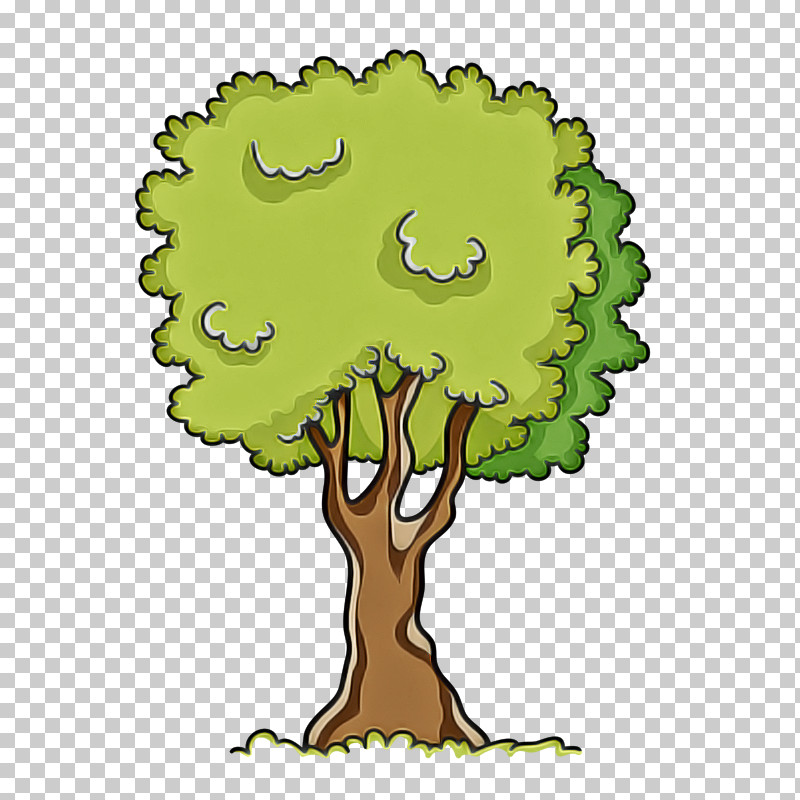 Tree Green Cartoon Woody Plant Plant PNG, Clipart, Cartoon, Green, Plant, Plant Stem, Tree Free PNG Download