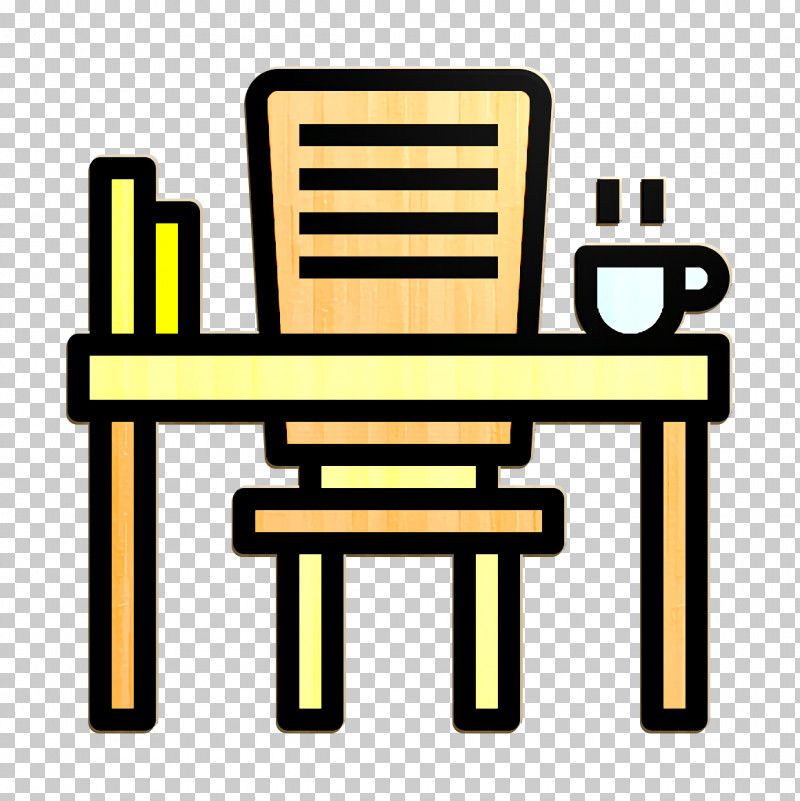 Desk Icon Office Stationery Icon PNG, Clipart, Chair, Desk Icon, Furniture, Line, Office Stationery Icon Free PNG Download