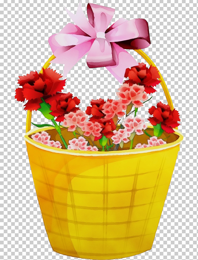 Flowerpot Present Gift Basket Basket Cut Flowers PNG, Clipart, Basket, Bouquet, Cut Flowers, Flower, Flower Bouquet Basket Free PNG Download
