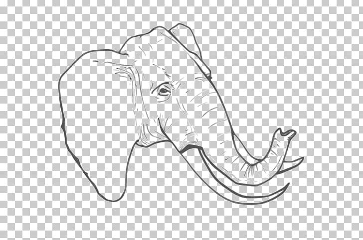 Line Art Drawing Elephant PNG, Clipart, African Elephant, Animals, Art, Artwork, Black And White Free PNG Download