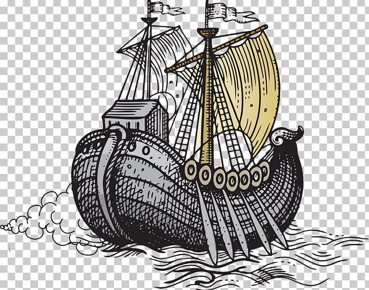 Caravel Drawing PNG, Clipart, Black And White, Caravel, Carrack, Encapsulated Postscript, Fluyt Free PNG Download