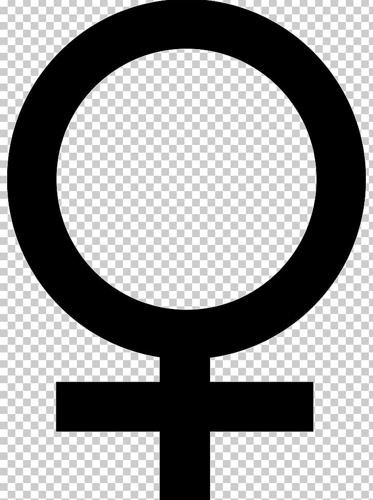 Gender Symbol Female PNG, Clipart, Black And White, Circle, Computer Icons, Cross, Female Free PNG Download