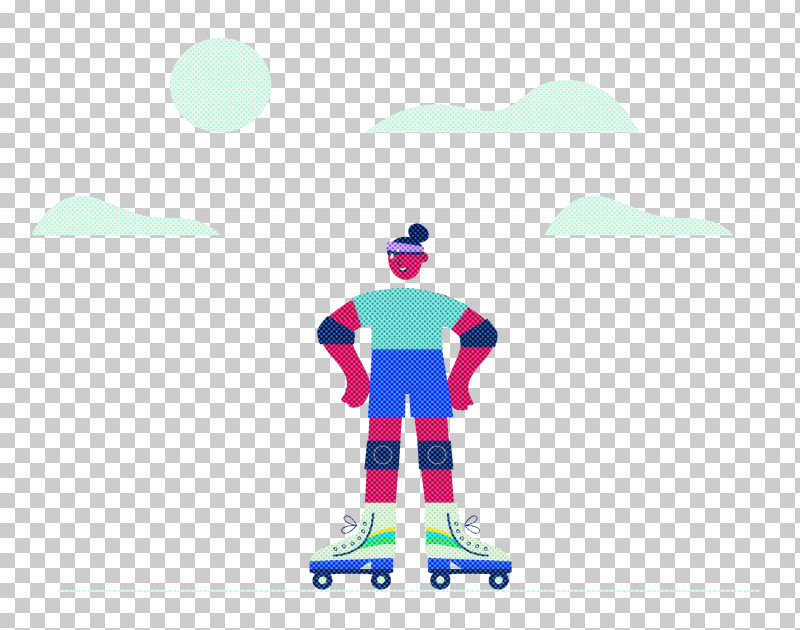 Roller Skating Sports Outdoor PNG, Clipart, Cartoon, Character, Clothing, Logo, Meter Free PNG Download