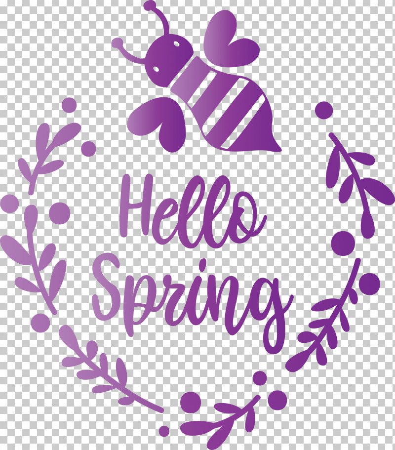 Hello Spring Spring PNG, Clipart, Calligraphy, Hello Spring, Logo, Magenta, Purple Free PNG Download