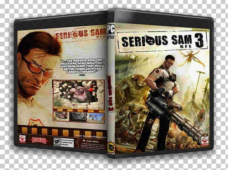 Serious Sam 3: BFE Serious Sam HD: The First Encounter Serious Sam: The First Encounter Serious Sam: The Second Encounter Serious Sam Double D PNG, Clipart, Croteam, Devolver Digital, Dvd, Film, Firstperson Shooter Free PNG Download
