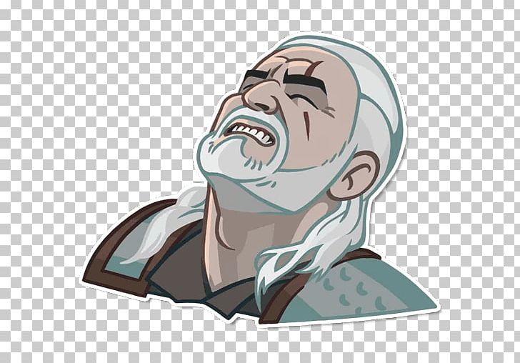 The Witcher 3: Wild Hunt Geralt Of Rivia Sticker Telegram PNG, Clipart, Cartoon, Emotion, Face, Facial Expression, Facial Hair Free PNG Download